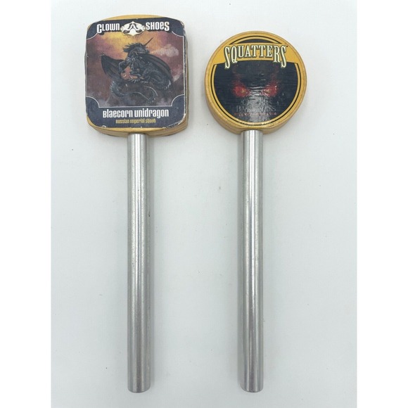 Clown Shoes & Squatters Beer Tap Handles‎ Blaecorn Unidragon Outer Darkness - Picture 1 of 7